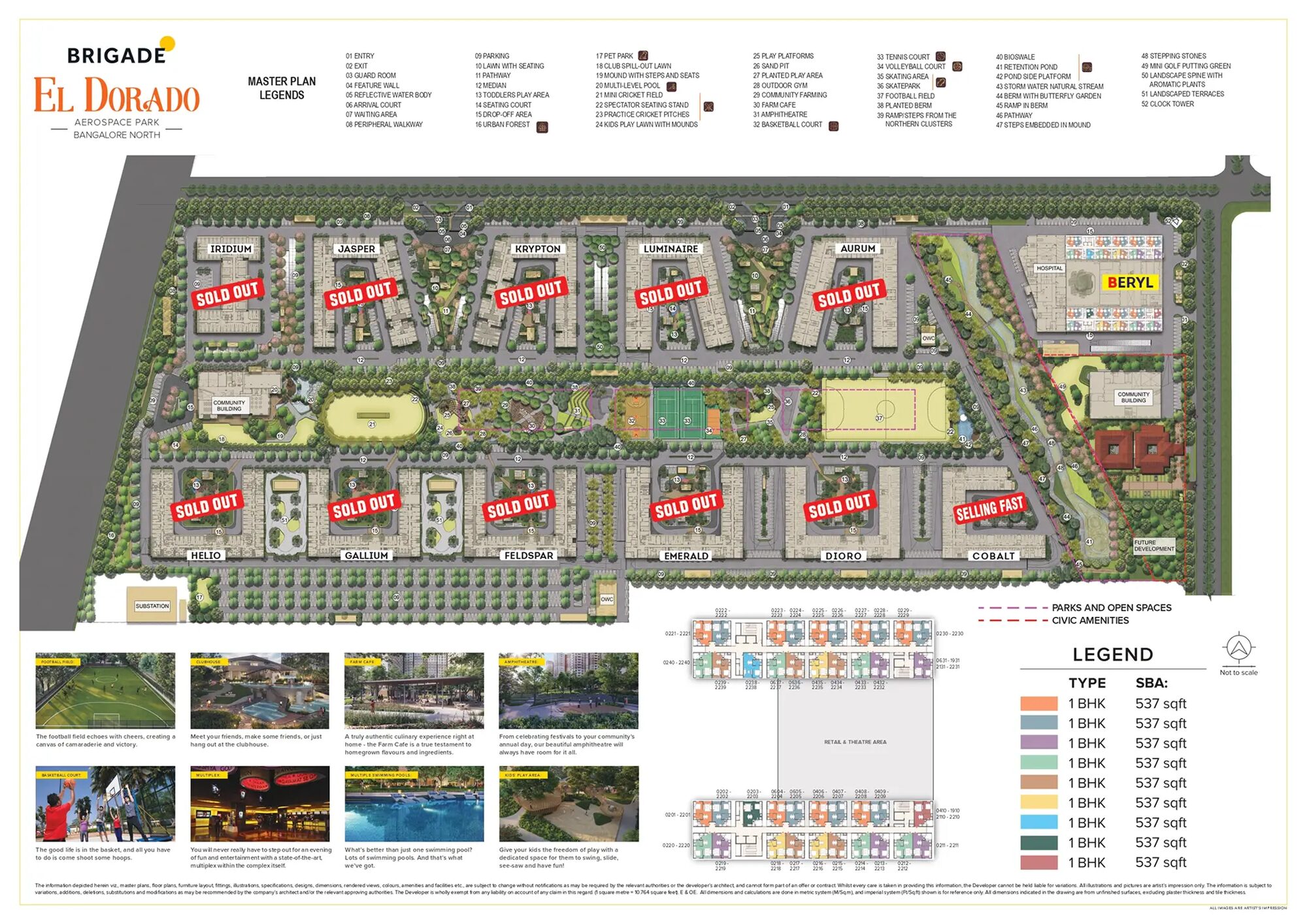 Brigade El Dorado — Master plan