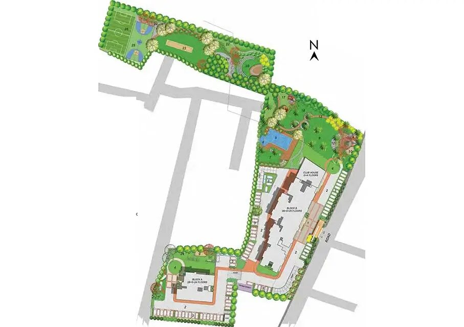 Brigade Komarla Heights — Master plan