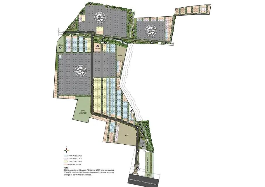 Brigade Oasis — Master plan