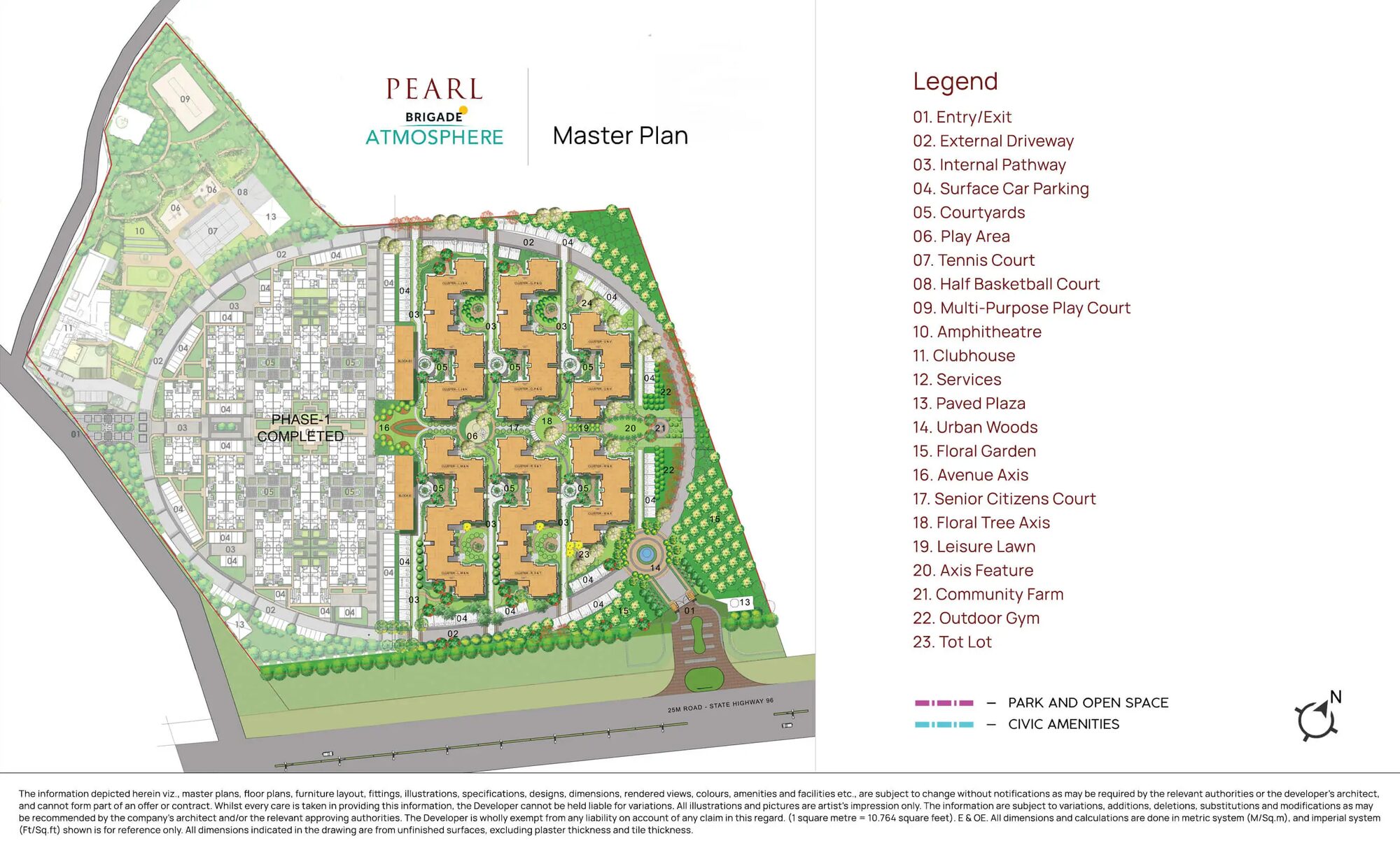 Pearl at Brigade Atmosphere — Master plan