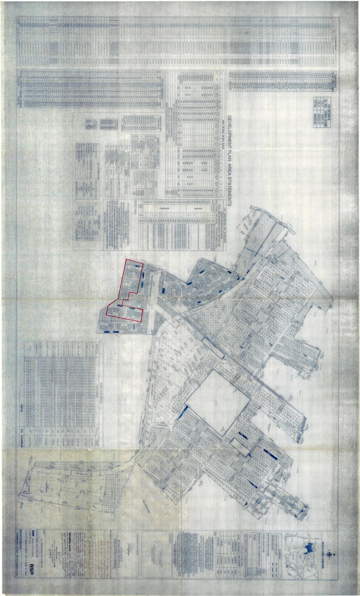 Embassy Edge — Approved layout plan (as filed with K-RERA, sheet 1) — Embassy Springs