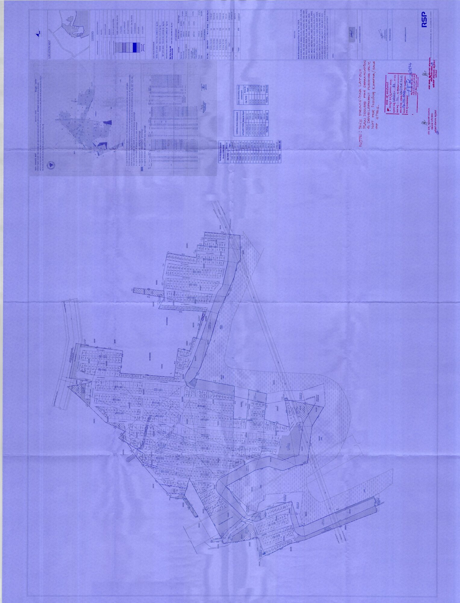 Prestige King's County — Approved Layout Plan (as filed with K-RERA, sheet 1)