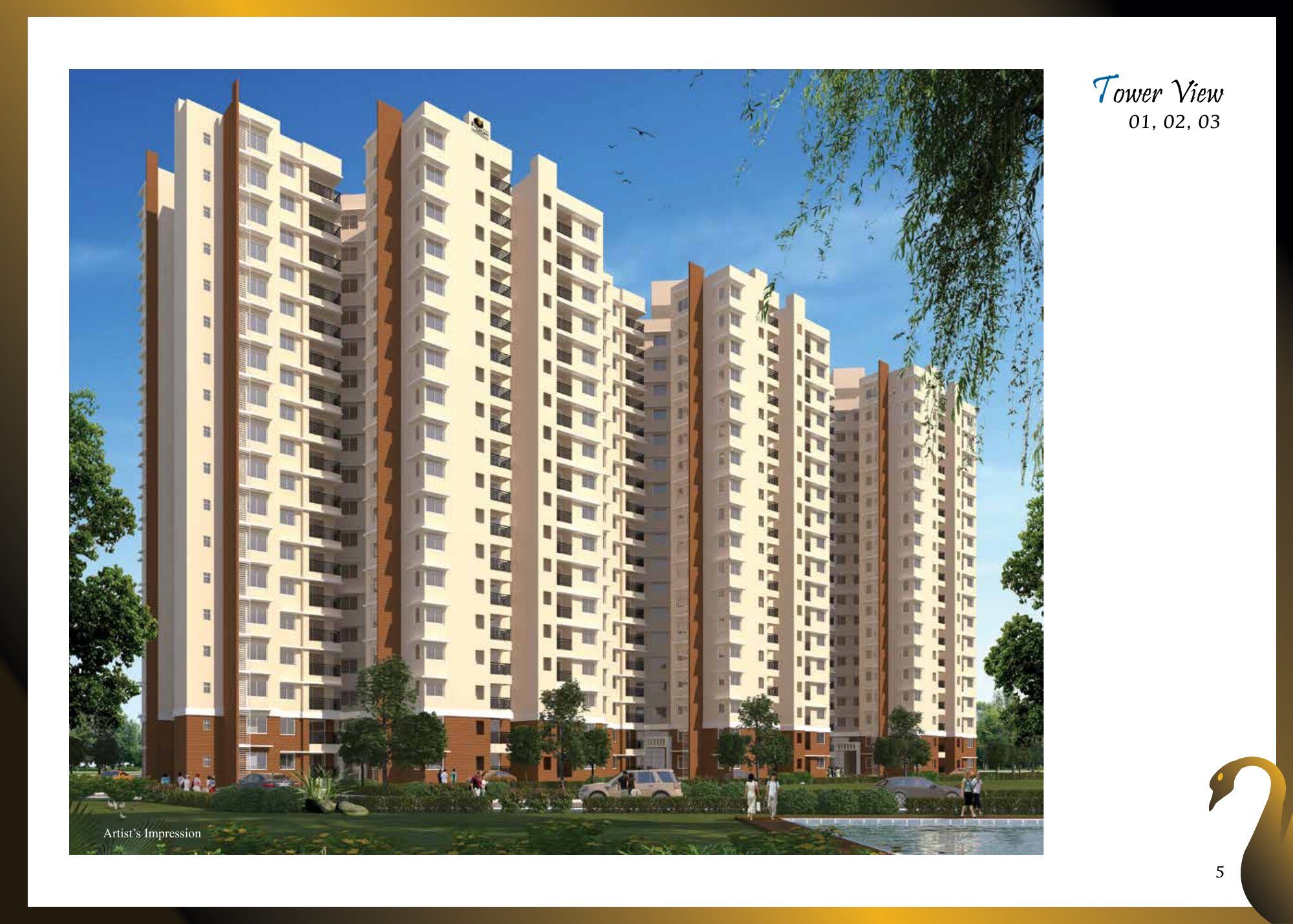 Prestige Lake Ridge — artist's impression (brochure filed with K-RERA, p.5)