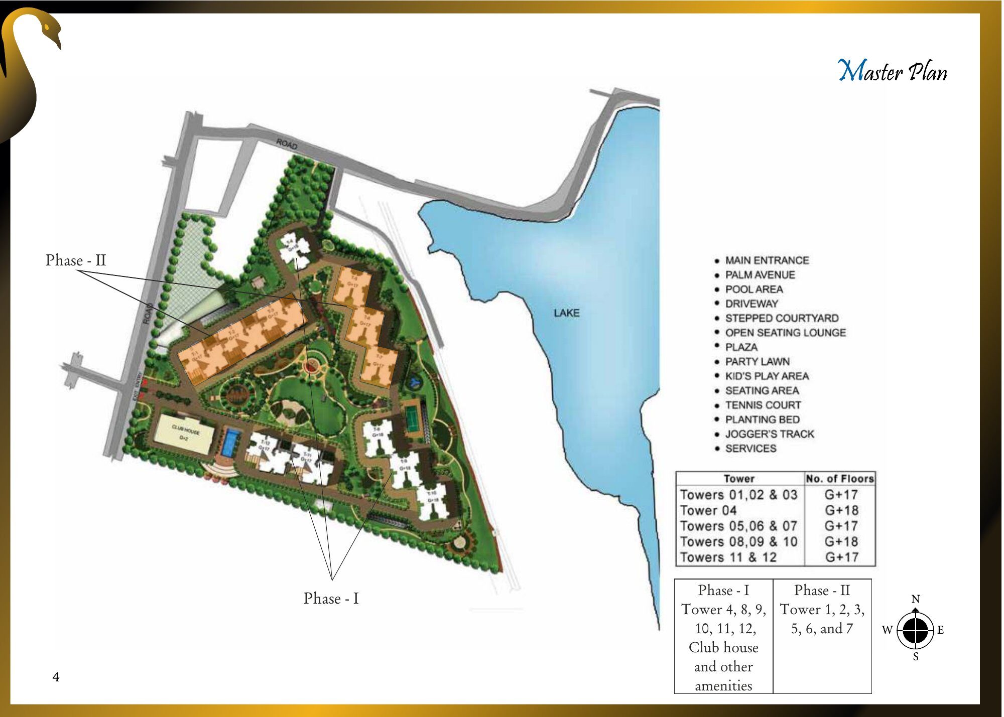 Prestige Lake Ridge — Master plan (from filed brochure)
