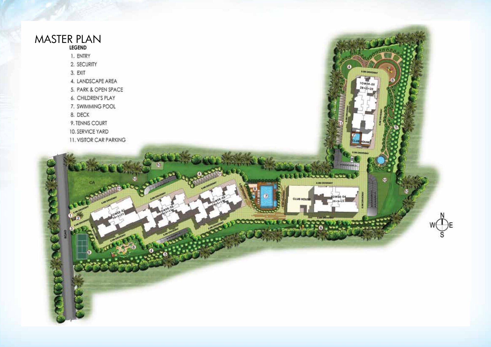 Prestige Misty Waters — Master plan (from filed brochure)