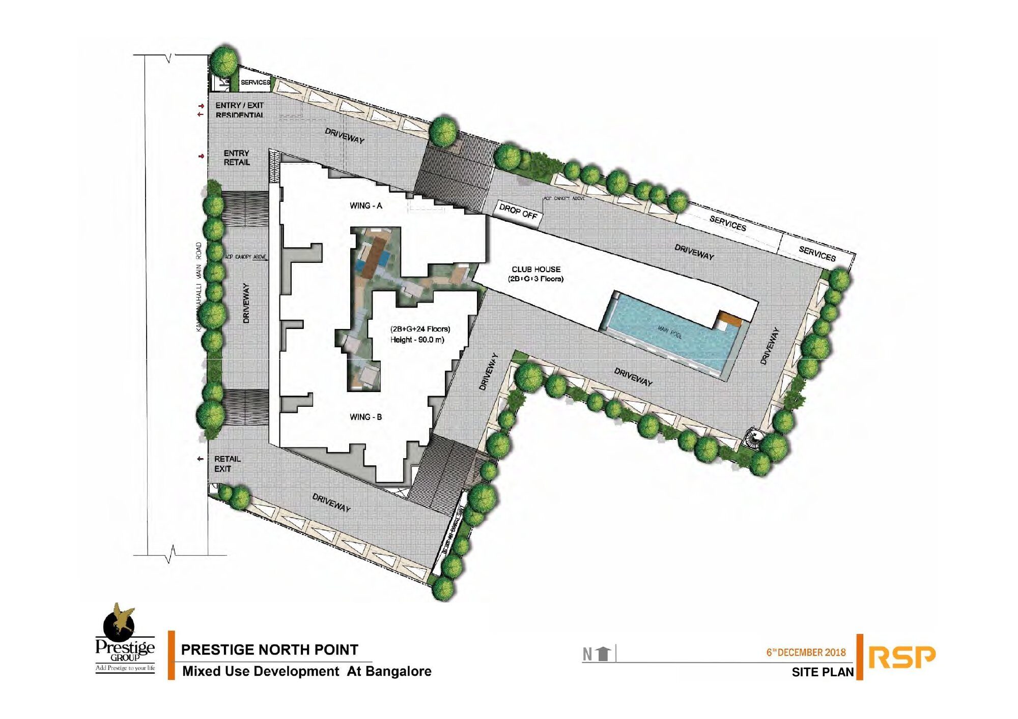Prestige North Point — Master plan (from filed brochure)