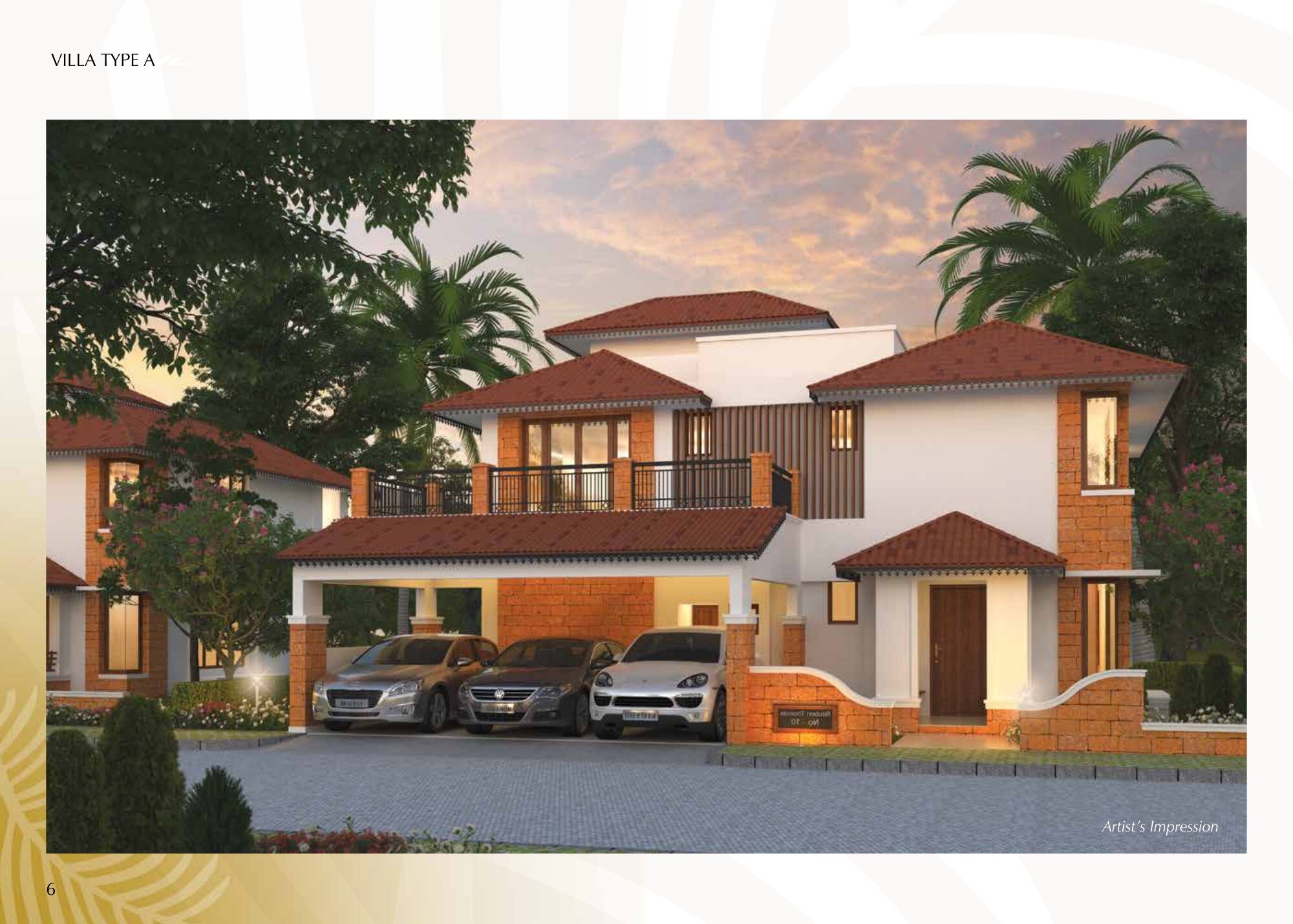 Prestige Palm Residences — artist's impression (brochure filed with K-RERA, p.6)