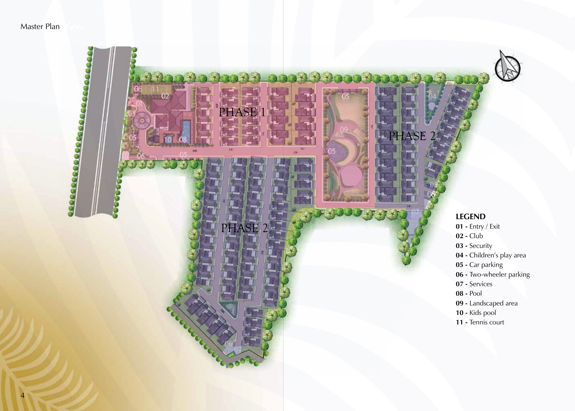 Prestige Palm Residences — Master plan (from filed brochure)