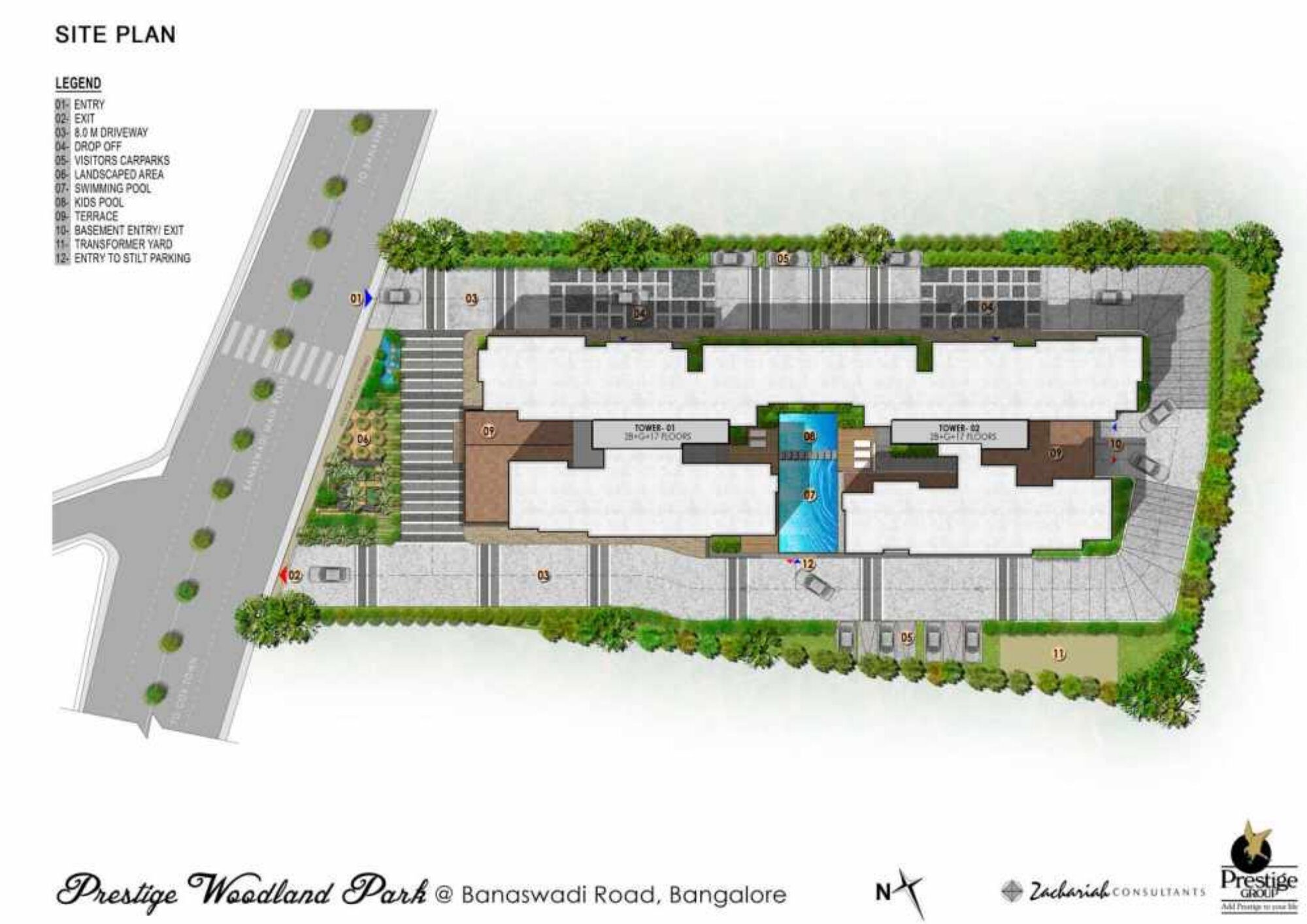 Prestige Woodland Park — Master plan (from filed brochure)
