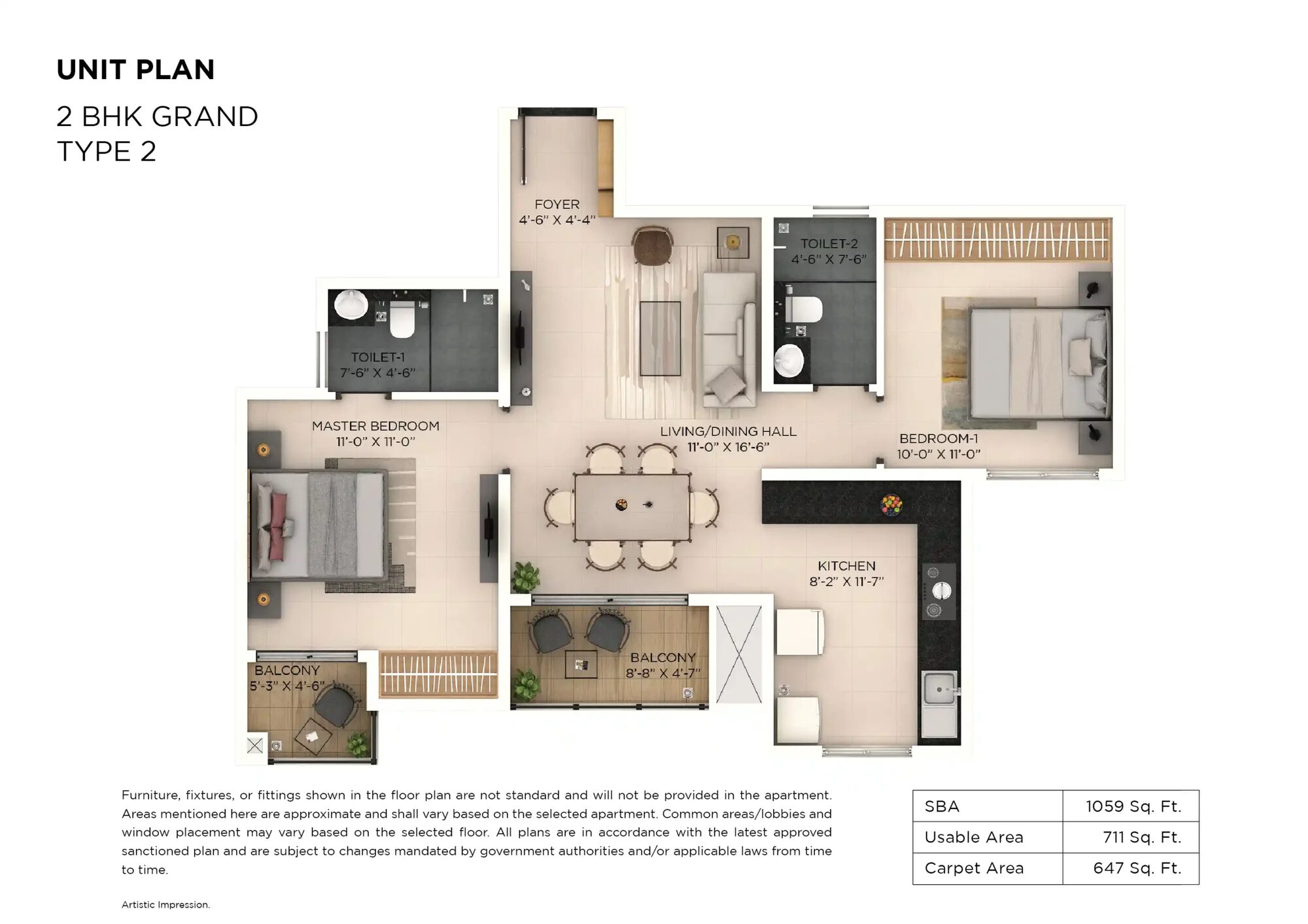 Provident Botanico — 2 bhk G type2