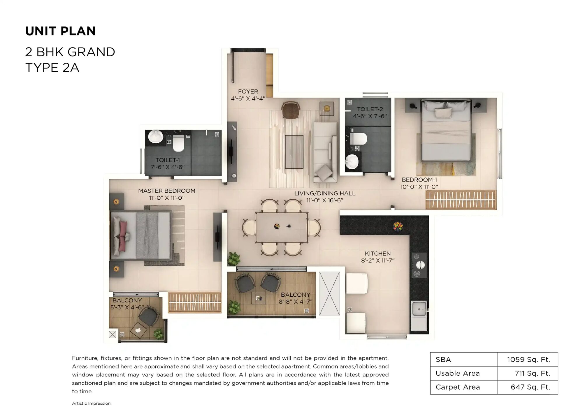 Provident Botanico — 2 bhk G type2A