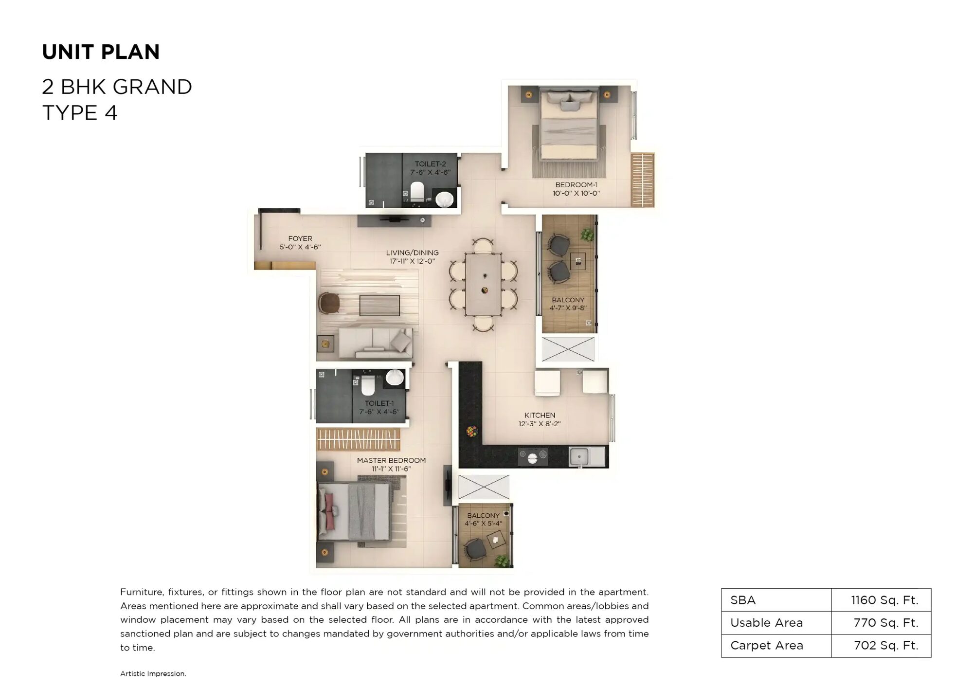 Provident Botanico — 2 bhk G type4