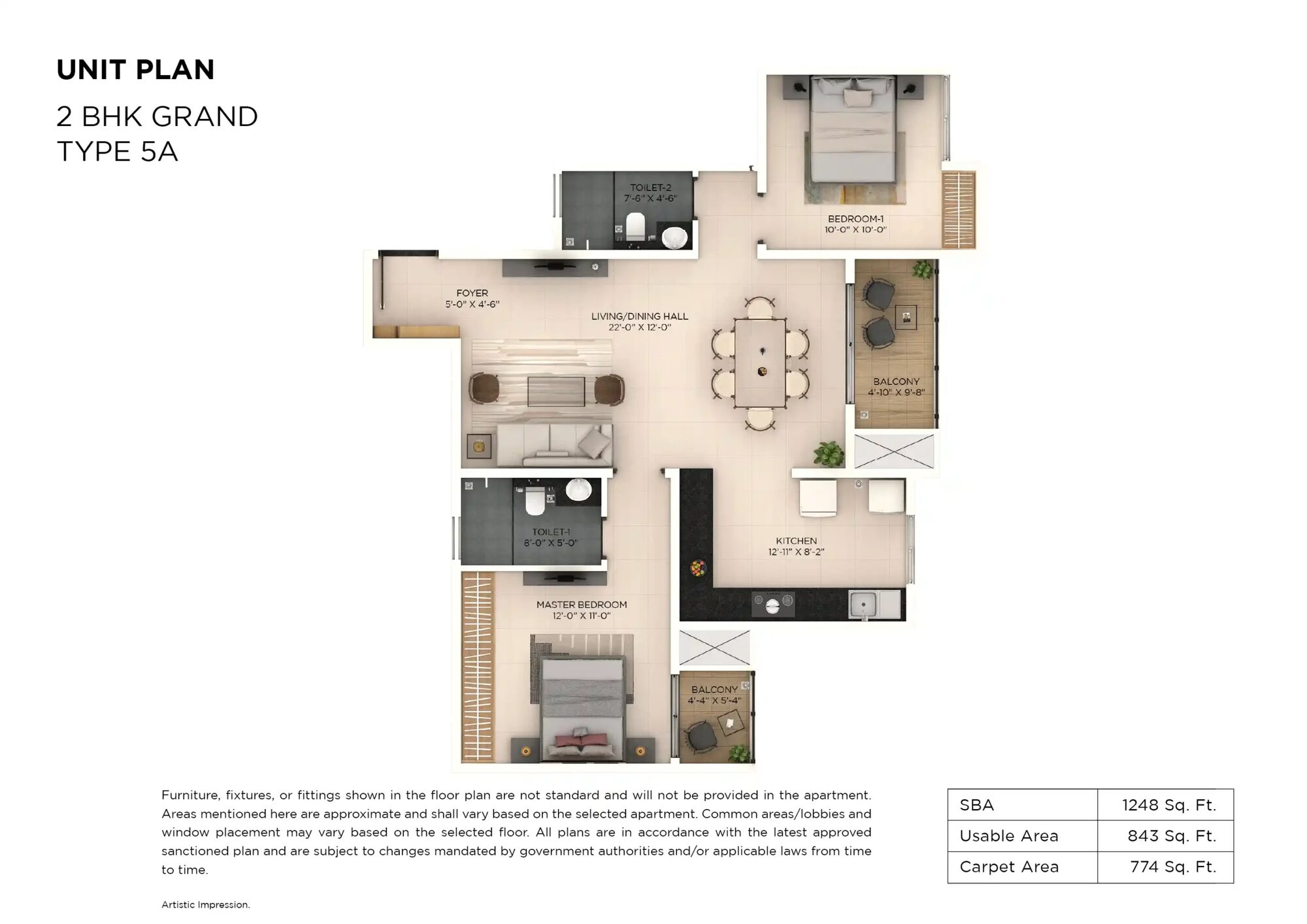 Provident Botanico — 2 bhk G type 5A