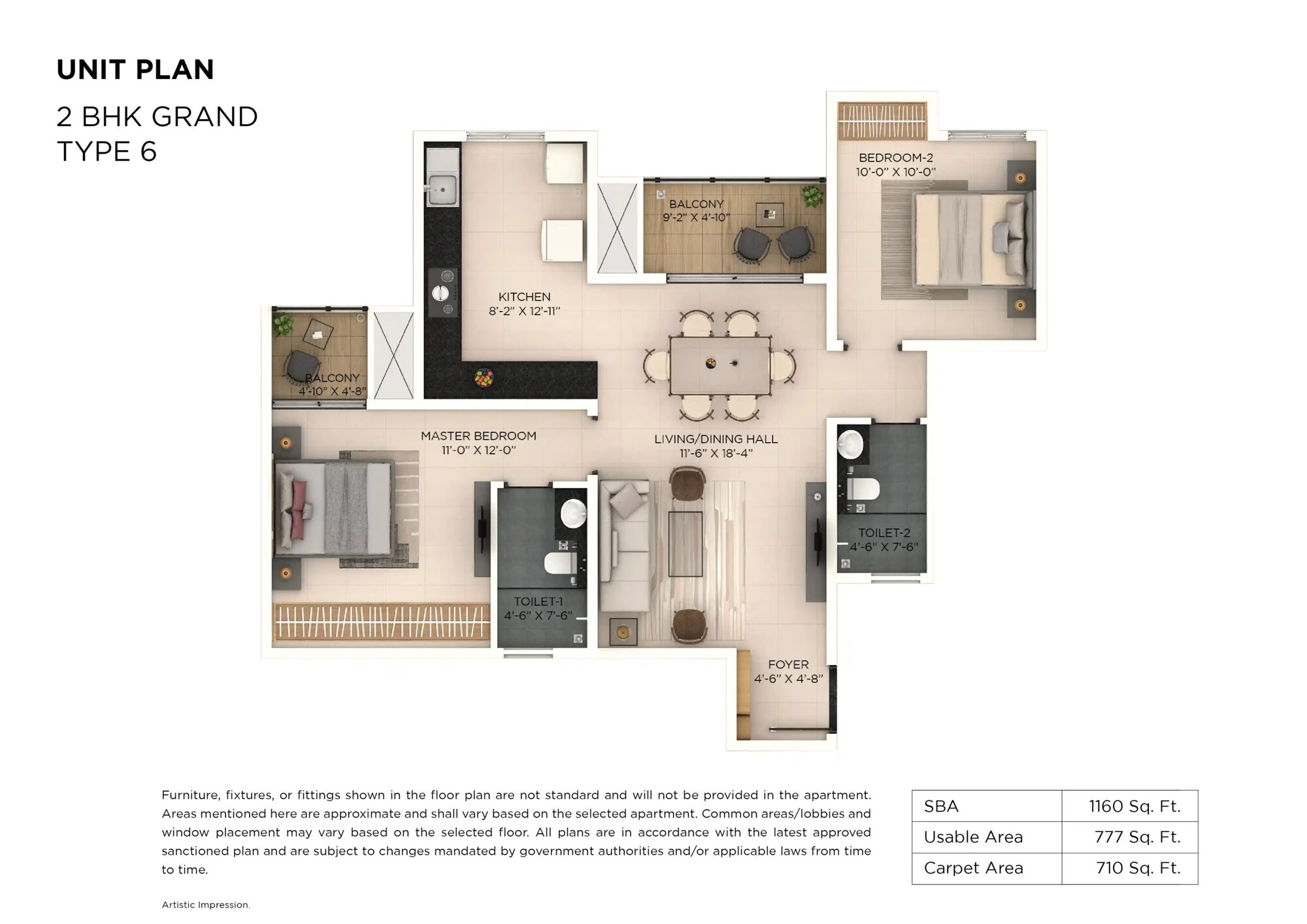 Provident Botanico — 2 bhk G type 6