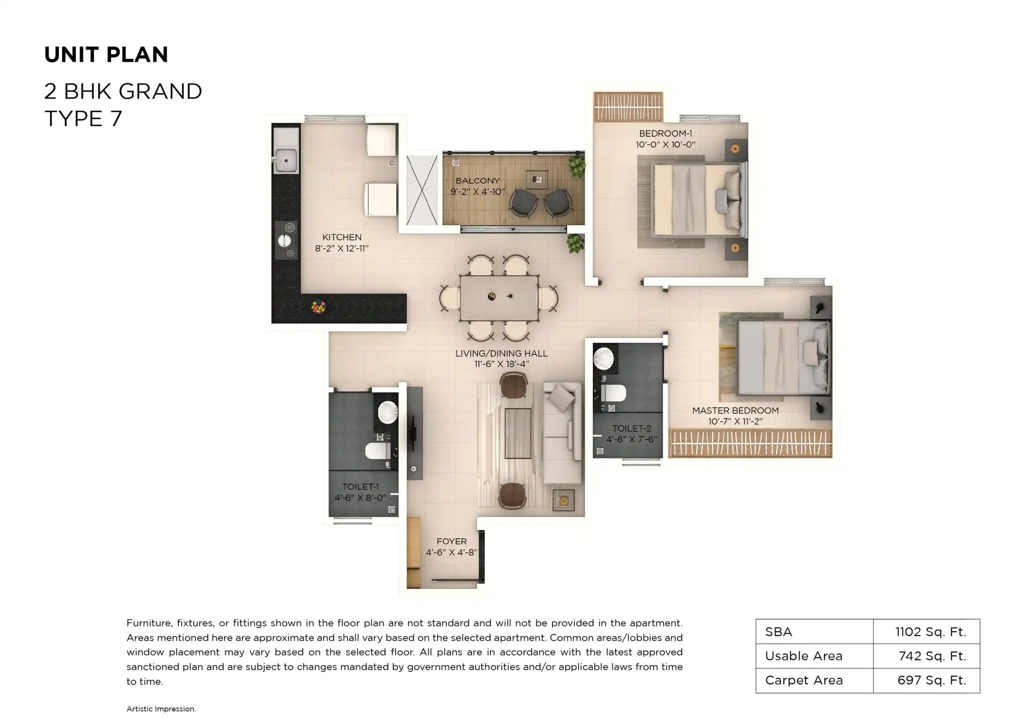 Provident Botanico — 2 bhk G type7