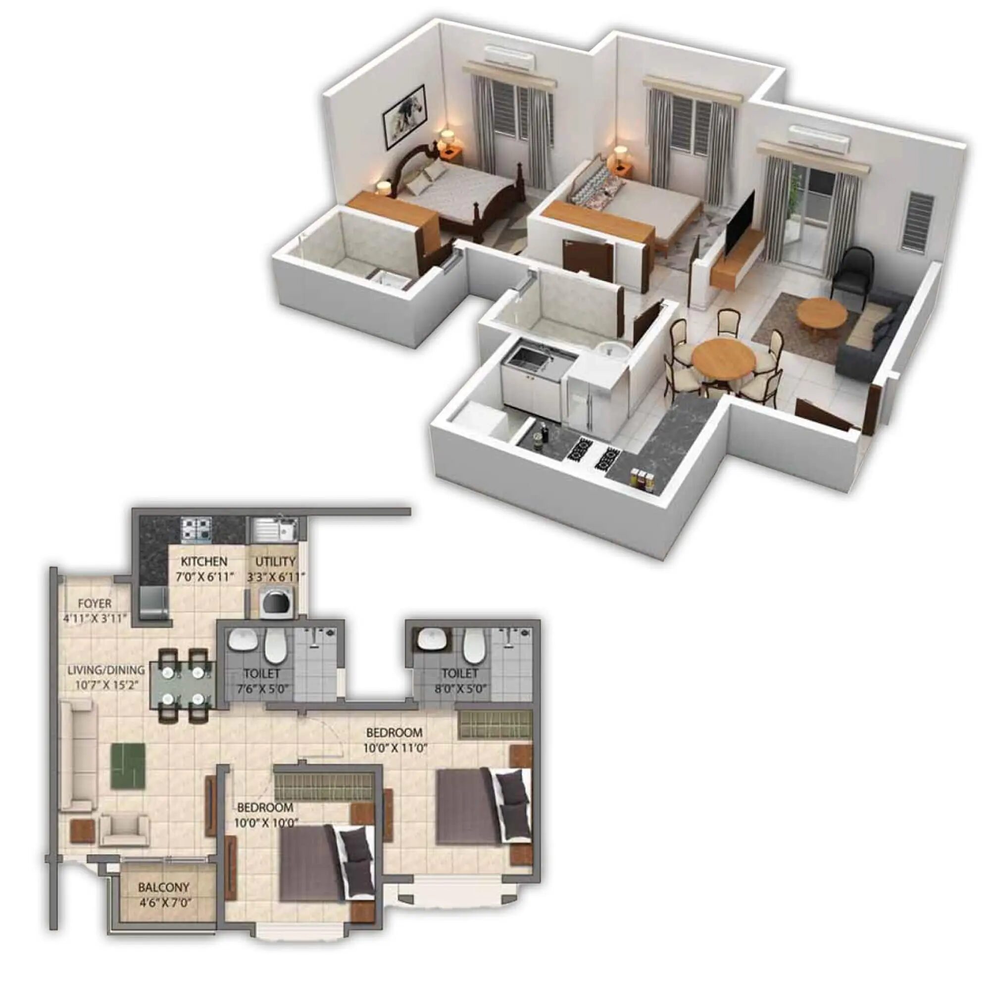 Provident Park Square — 2 BHK Grand parksquare 1