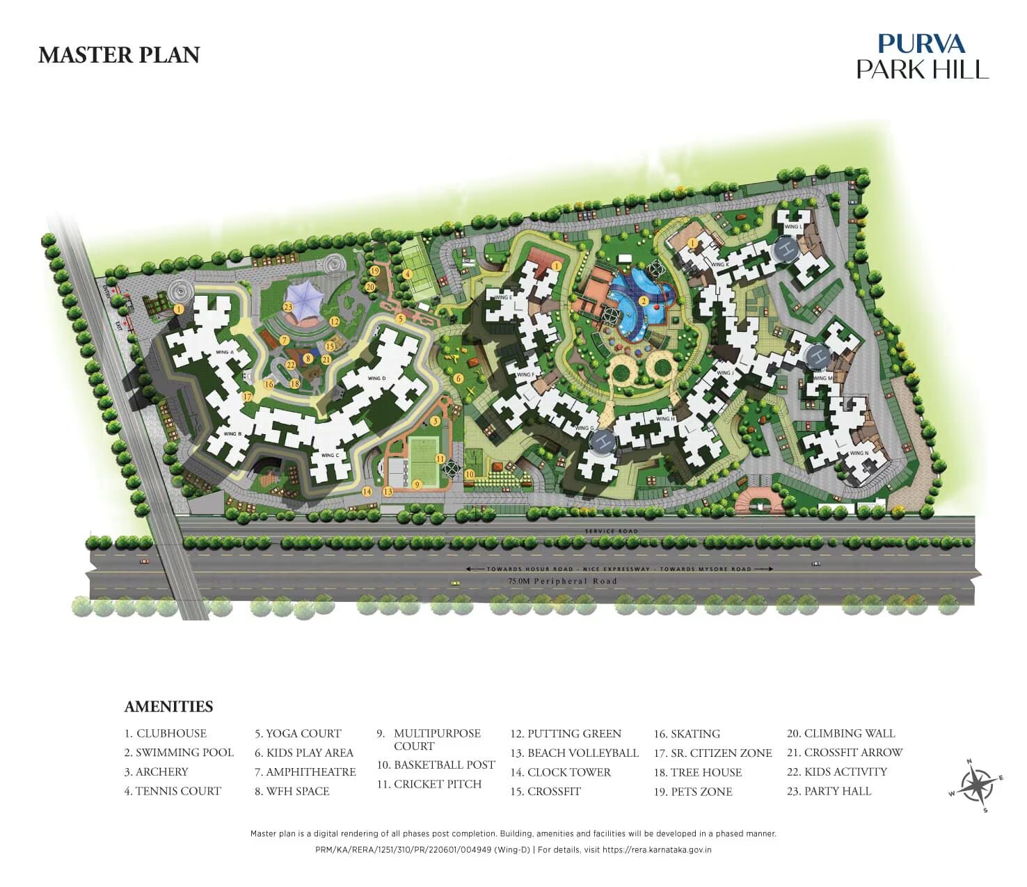 Purva Park Hill — Master Plan