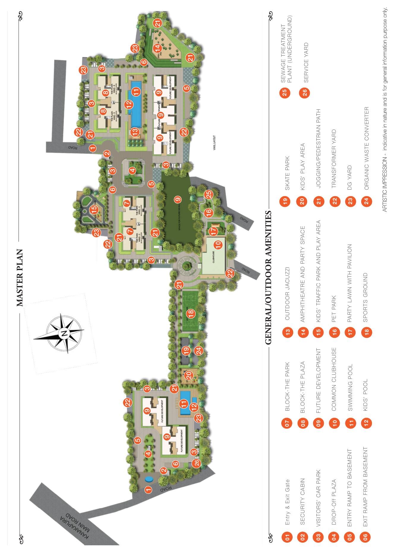 SOBHA ARENA — Master plan (brochure filed with K-RERA) — PRM/KA/RERA/1251/310/PR/170923/000384
