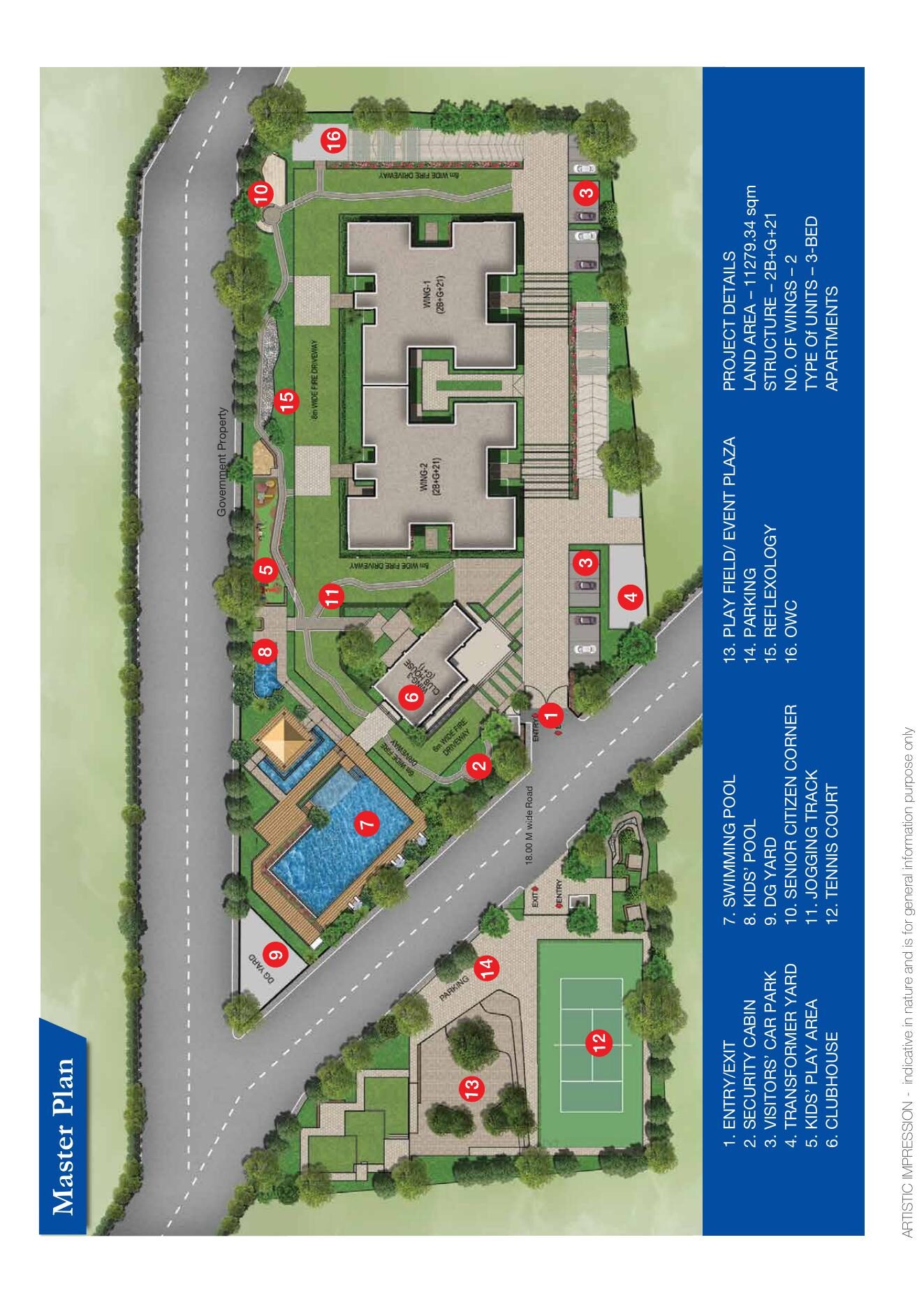 Sobha Avenue — Master plan (brochure filed with K-RERA) — PRM/KA/RERA/1251/446/PR/170916/000231