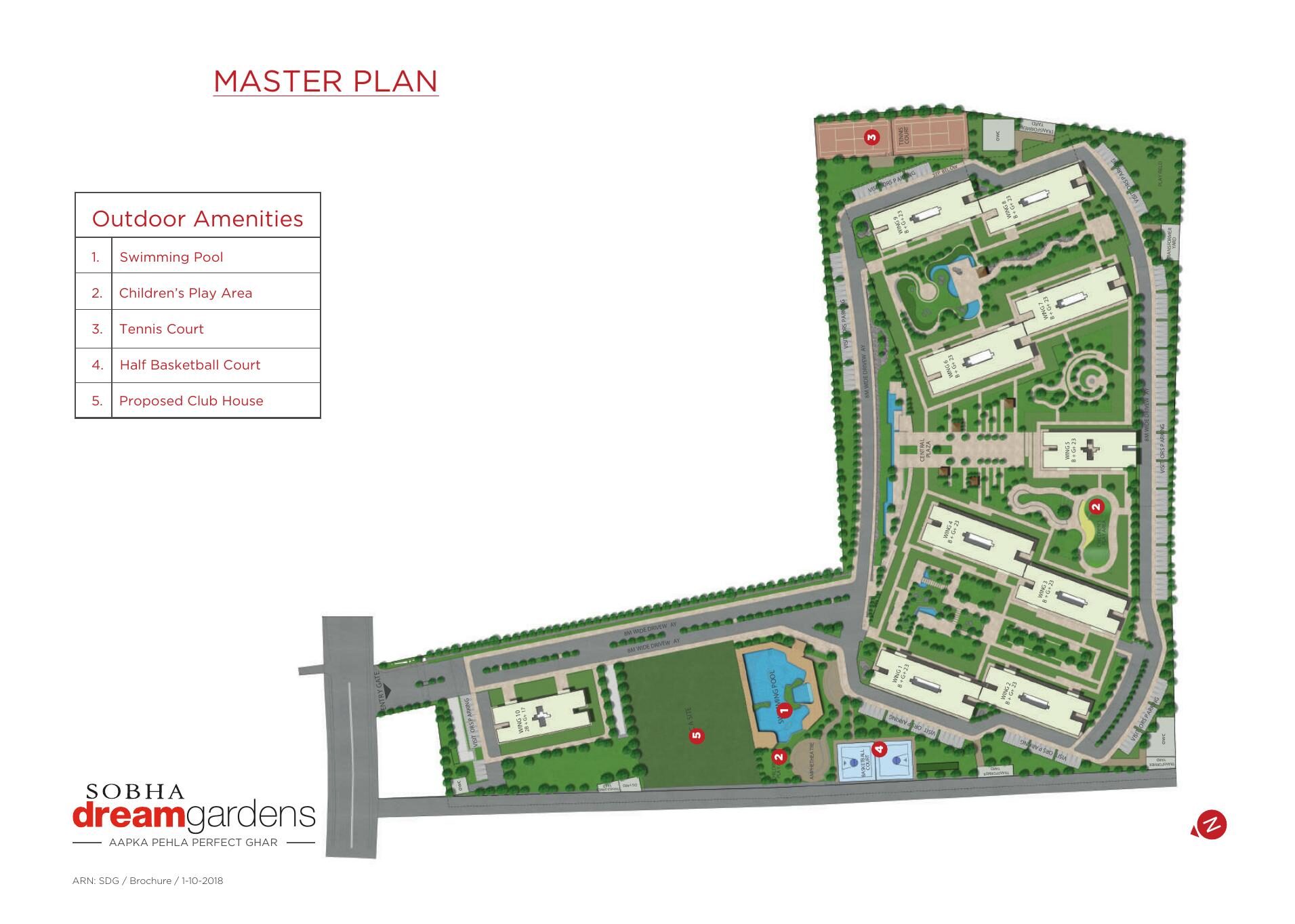 SOBHA DREAM GARDENS — Master plan (brochure filed with K-RERA) — PRM/KA/RERA/1251/309/PR/181122/002165