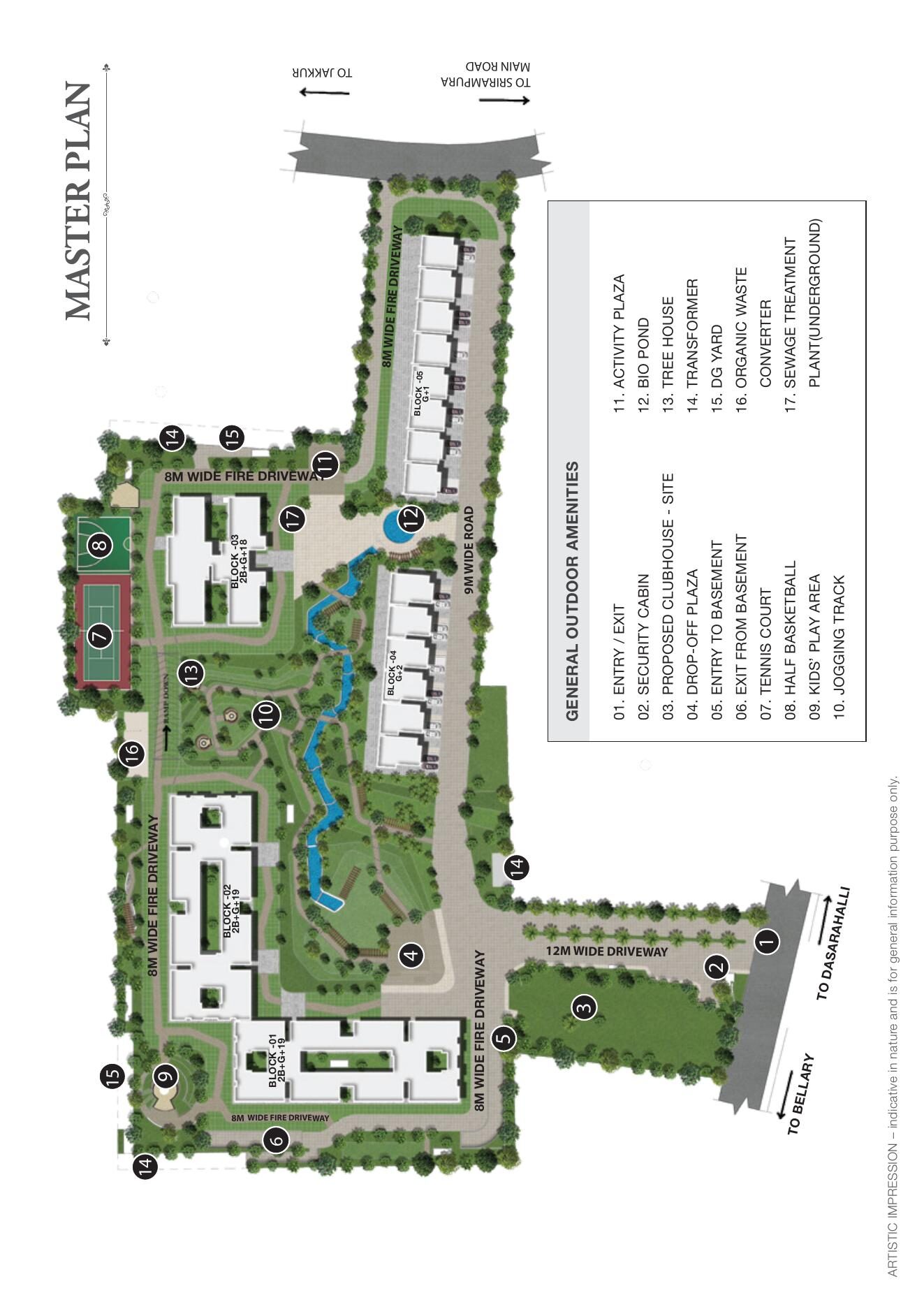 SOBHA HRC PRISTINE — Master plan (brochure filed with K-RERA) — PRM/KA/RERA/1251/309/PR/171104/002267