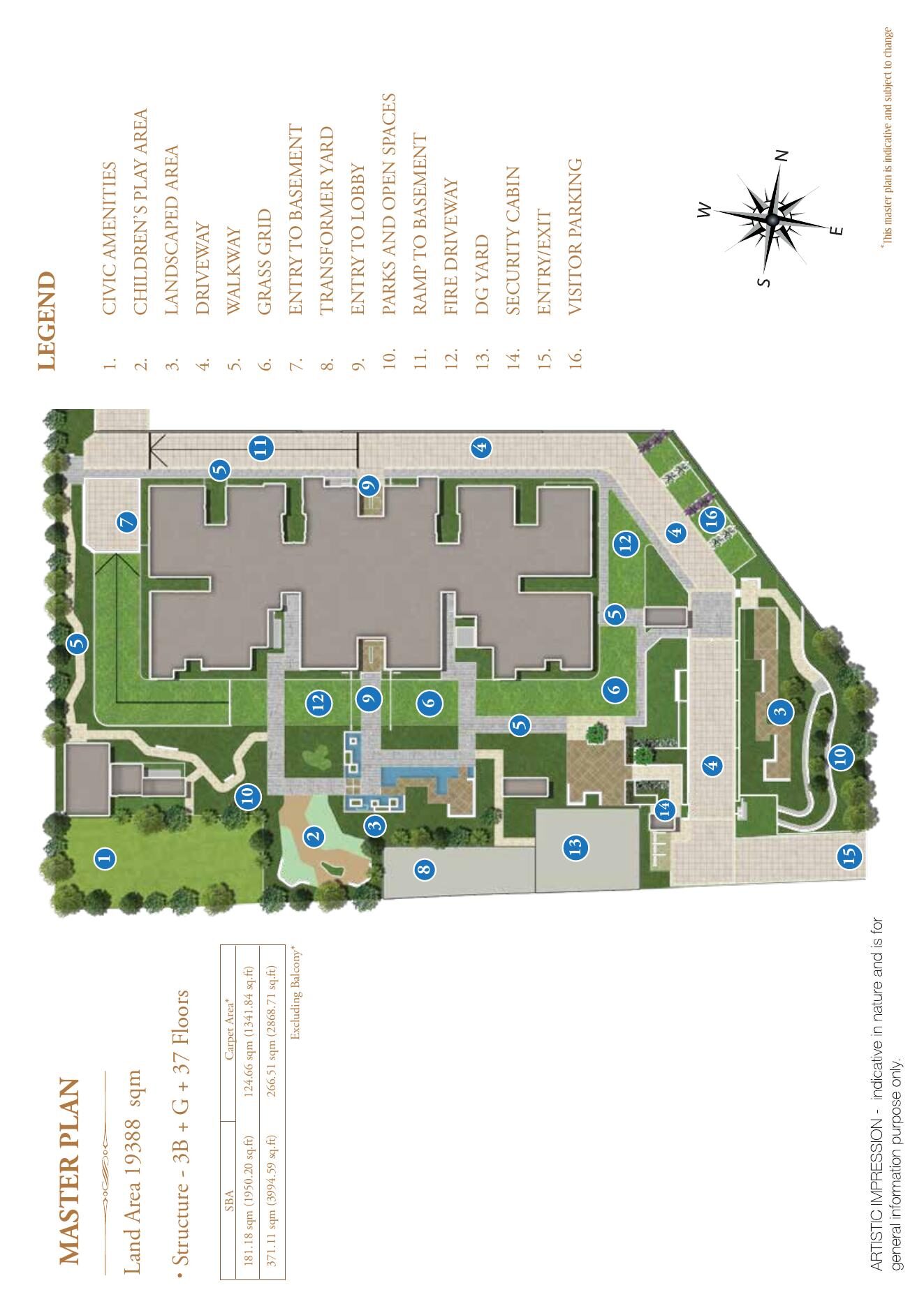 Sobha Indraprastha — Master plan (brochure filed with K-RERA) — PRM/KA/RERA/1251/309/PR/170915/000234