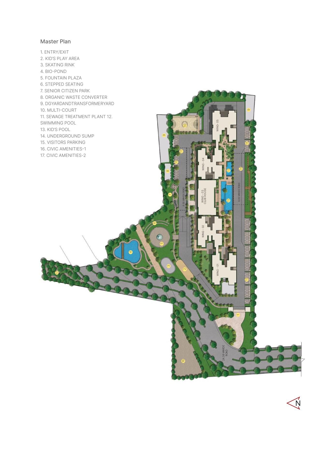 SOBHA MANHATTAN TOWERS - TOWNPARK — Master plan (brochure filed with K-RERA) — PRM/KA/RERA/1251/308/PR/210518/004150