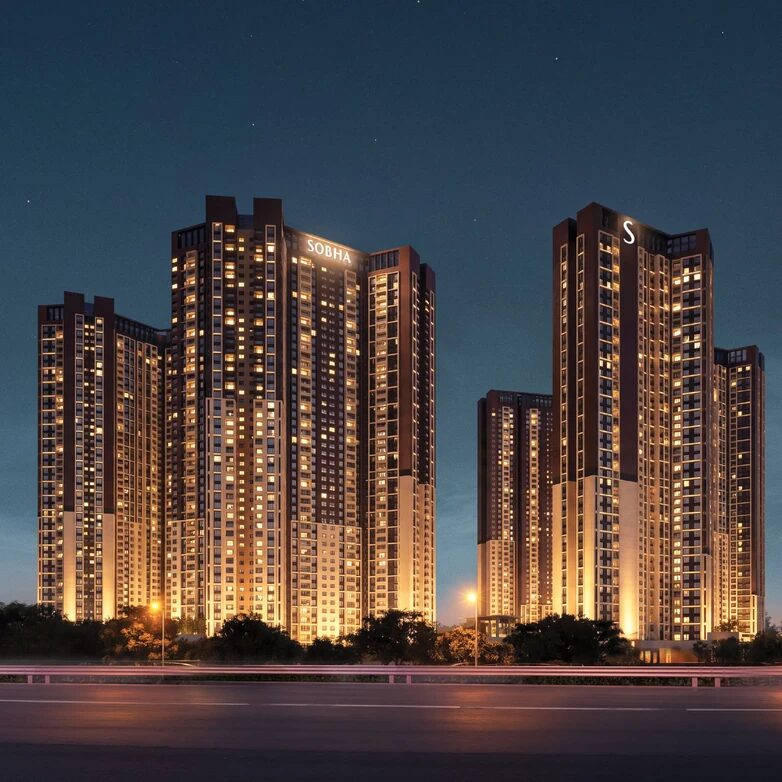 SOBHA OneWorld — Elevation - Night View
