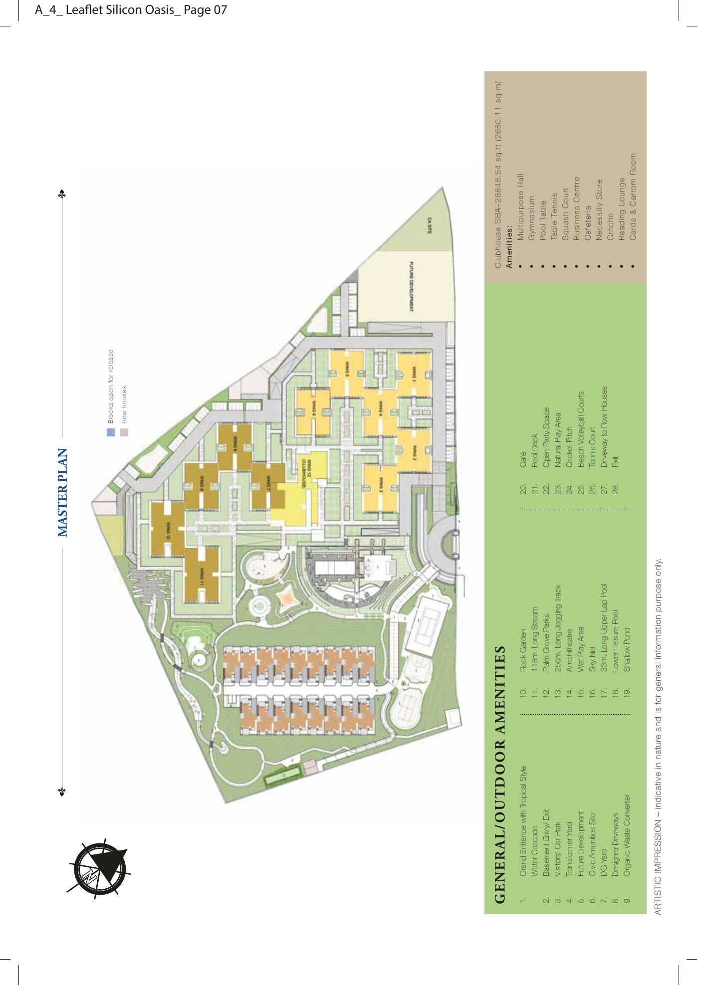 Sobha Silicon Oasis — Master plan (brochure filed with K-RERA) — PRM/KA/RERA/1251/310/PR/170824/000032