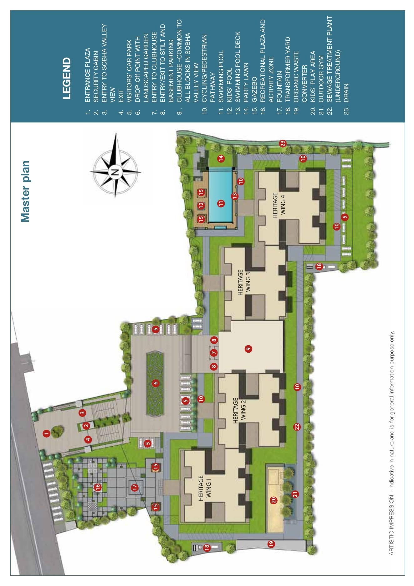 SOBHA VALLEY VIEW — Master plan (brochure filed with K-RERA) — PRM/KA/RERA/1251/310/PR/170916/000117